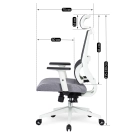 Fotel Obrotowy NICKI Ergonomiczny Szary