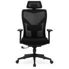Fotel Obrotowy SPIRAL Ergonomiczny Czarny