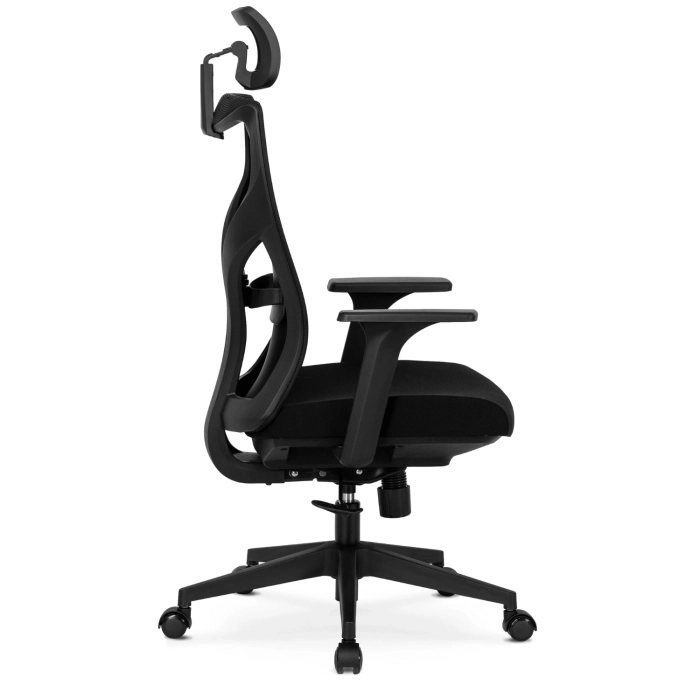 Fotel Biurowy Ergonomiczny Obrotowy SPIRAL Czarny