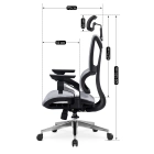 Fotel Obrotowy MARTIN Ergonomiczny Szary