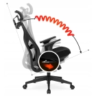 Fotel Obrotowy SPIRAL Ergonomiczny Czarny