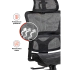 Fotel Obrotowy ROYAL Ergonomiczny Czarny