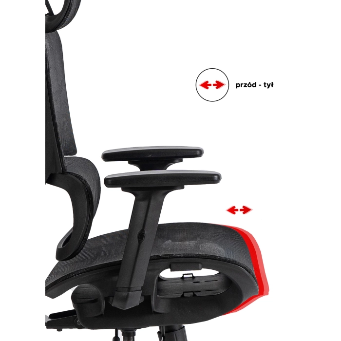 Fotel Obrotowy ROYAL Ergonomiczny Czarny