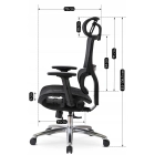 Fotel Obrotowy ROYAL Ergonomiczny Czarny