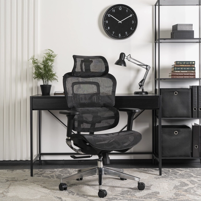 Fotel Obrotowy NINO Ergonomiczny Czarny