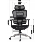 Fotel Obrotowy NINO Ergonomiczny Czarny