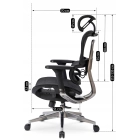 Fotel Obrotowy NINO Ergonomiczny Czarny
