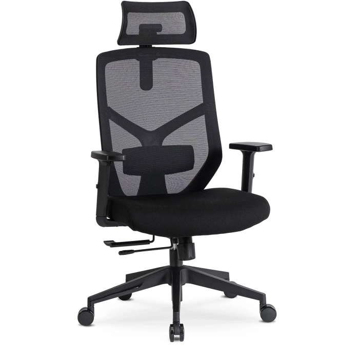 Fotel Obrotowy BENTO Ergonomiczny Czarny