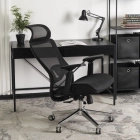 Fotel Obrotowy LITOS Ergonomiczny Czarny