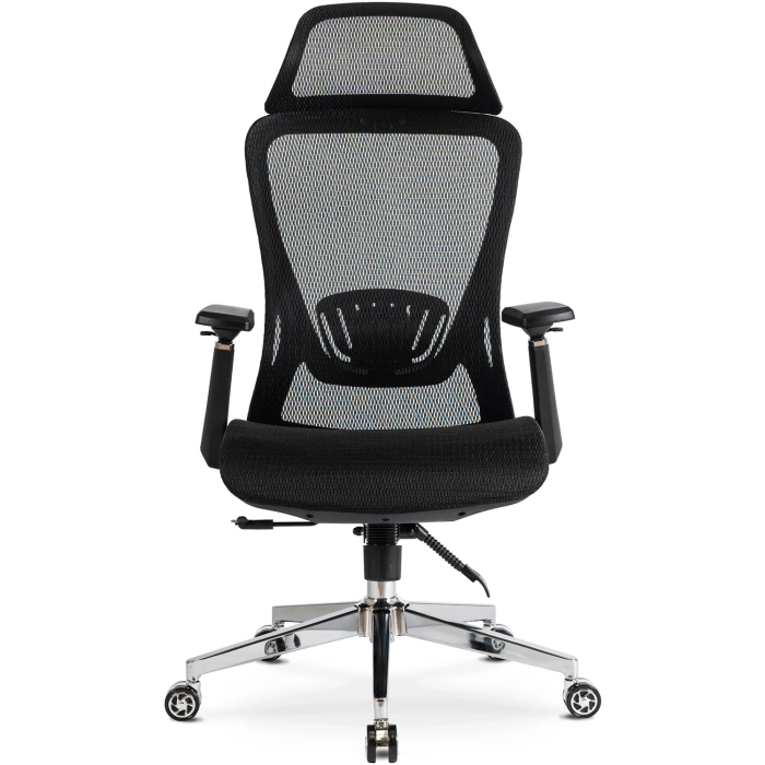 Fotel Obrotowy LITOS Ergonomiczny Czarny