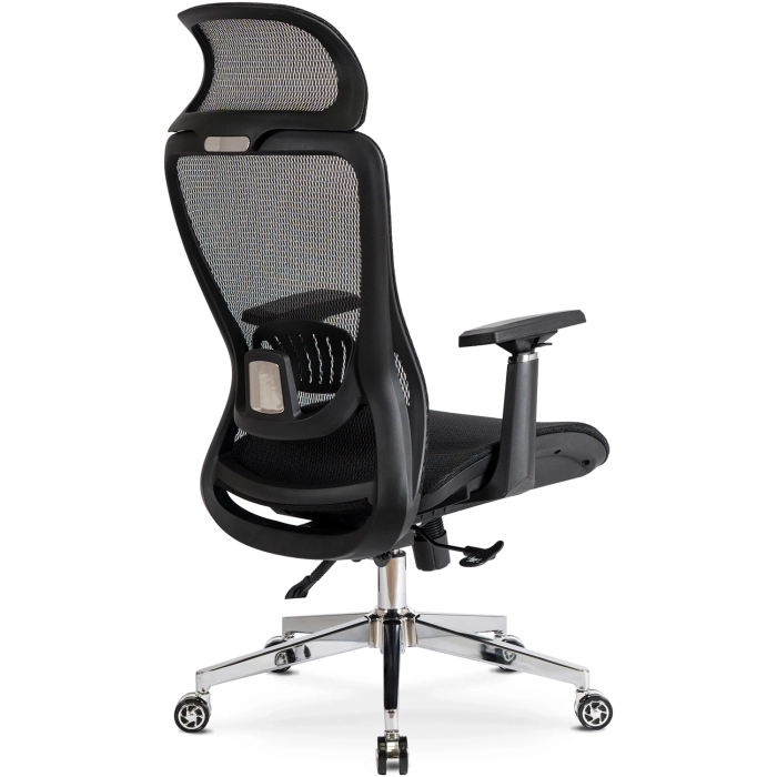 Fotel Obrotowy LITOS Ergonomiczny Czarny