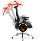 Fotel Obrotowy LITOS Ergonomiczny Czarny