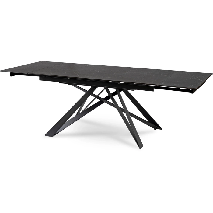 Stół MAXIME Ceramiczny Rozkładany 160-240 cm Czarny Marmur
