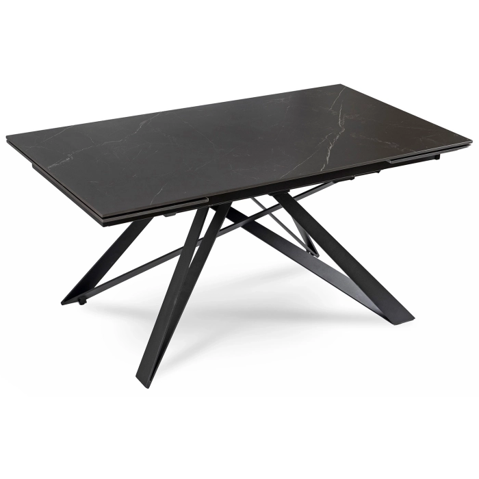 Stół MAXIME Ceramiczny Rozkładany 160-240 cm Czarny Marmur