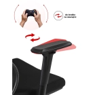 Fotel Obrotowy DELSIN Ergonomiczny Czarny Z Podnóżkiem