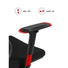 Fotel Obrotowy DELSIN Ergonomiczny Czarny Z Podnóżkiem