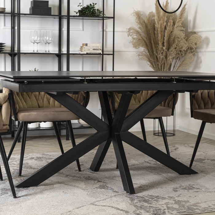 Stół BRUNO Ceramiczny Rozkładany 160-240 cm Czarny