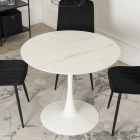 Stół SANDER Ceramiczny 89 cm Biały