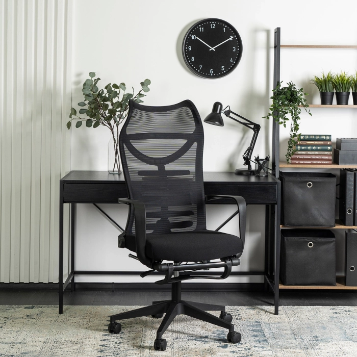 Fotel Obrotowy ACTON Ergonomiczny Czarny