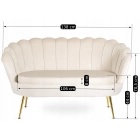 Sofa ZENDAYA Kremowa