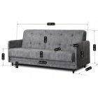 Sofa Rozkładana TIVOLI Szara