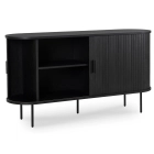 Komoda Dwudrzwiowa Rozsuwana TRISH 140 Czarna