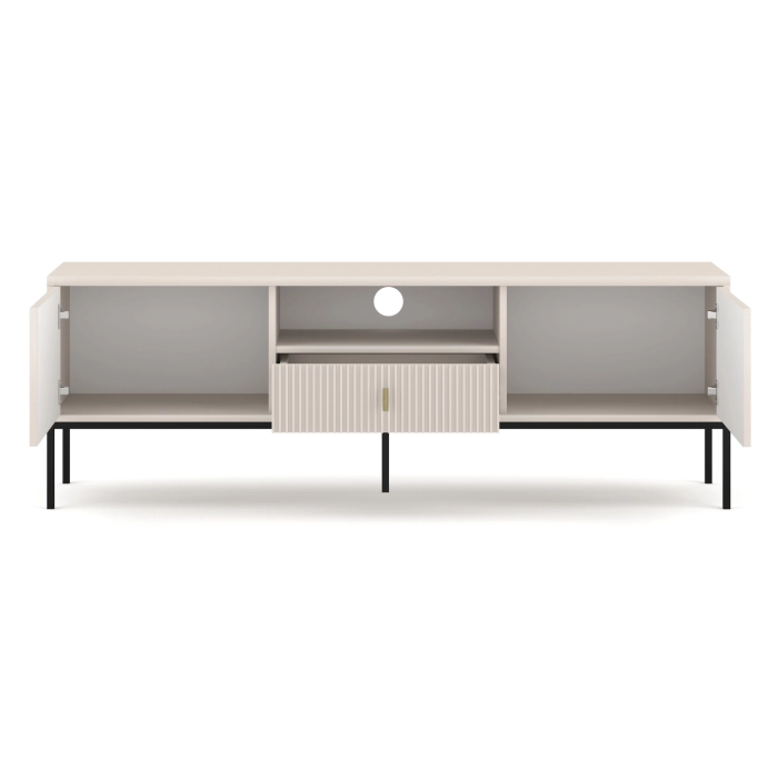 Szafka RTV MARCOS 154 cm Ryflowana Kaszmir