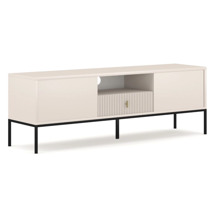 Szafka RTV MARCOS 154 cm Ryflowana Kaszmir