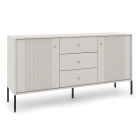 Komoda SOFT 154 cm Dwudrzwiowa Ryflowana Kaszmir