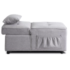 Fotel Rozkładany IBERIS 67 cm do Spania Szary