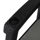Sofa Ogrodowa FLINT Technorattan Czarna