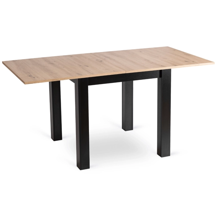 Stół MAX Rozkładany 80-160 cm Dąb Artisan/Czarny