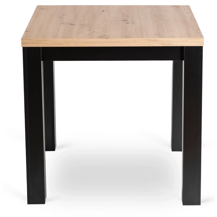 Stół MAX Rozkładany 80-160 cm Dąb Artisan/Czarny