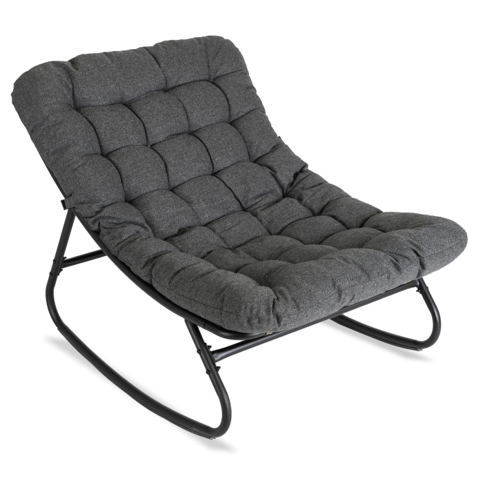 Fotel Bujany AURORA Szary
