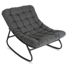 Fotel Bujany AURORA Szary