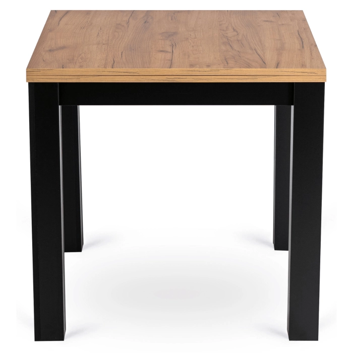 Stół MAX Rozkładany 80-160 cm Dąb Craft/Czarny