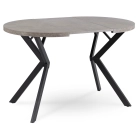 Stół DORIAN Rozkładany 80-160 cm Beton/Czarny