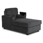 Fotel Wypoczynkowy NEO Szary Sztruksowy