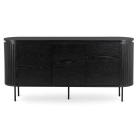 Komoda BECK 160 cm Trzydrzwiowa Czarna