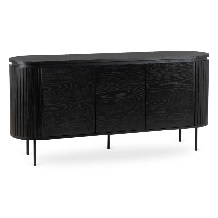 Komoda BECK 160 cm Trzydrzwiowa Czarna