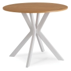 Stół LAUREN 90 cm Dąb/Biały