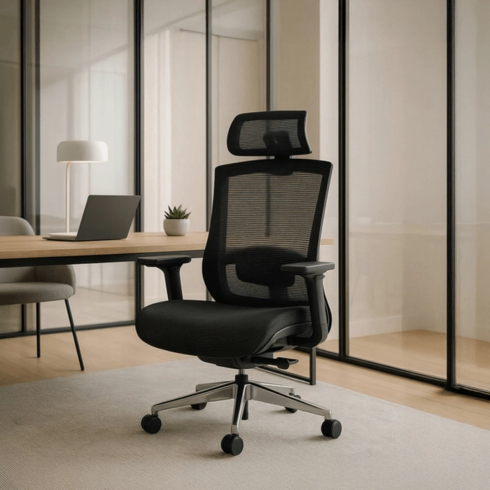 Fotel Obrotowy DYLAN Ergonomiczny Czarny