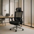 Fotel Obrotowy DYLAN Ergonomiczny Czarny