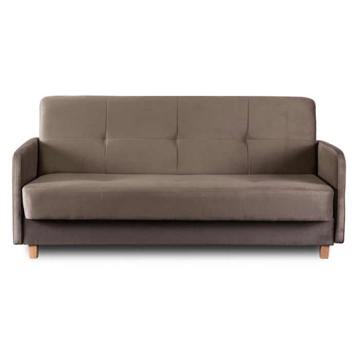 Zestaw 2x Sofa Rozkładana CUBA Beżowa