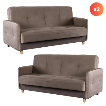 Zestaw 2x Sofa Rozkładana...