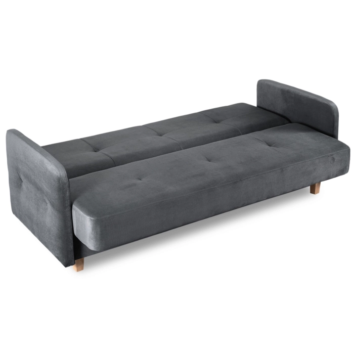 Zestaw 2x Sofa Rozkładana CUBA Szara