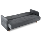 Zestaw 2x Sofa Rozkładana CUBA Szara