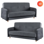 Zestaw 2x Sofa Rozkładana...