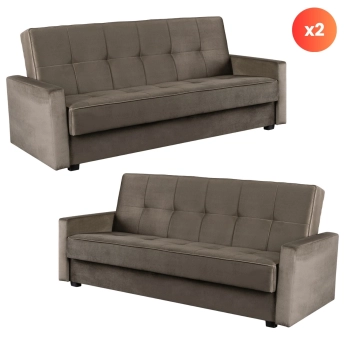 Zestaw 2x Sofa Rozkładana...