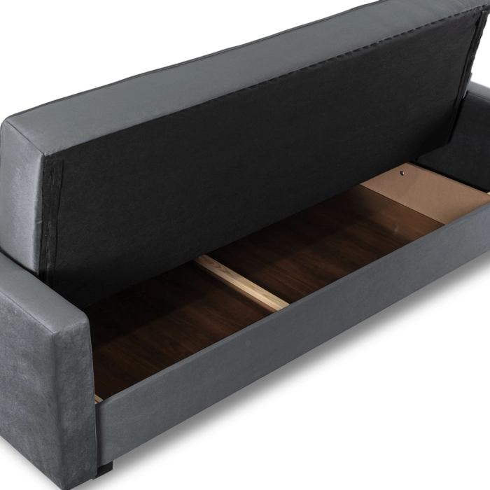 Zestaw 2x Sofa Rozkładana ALUNA Szara
